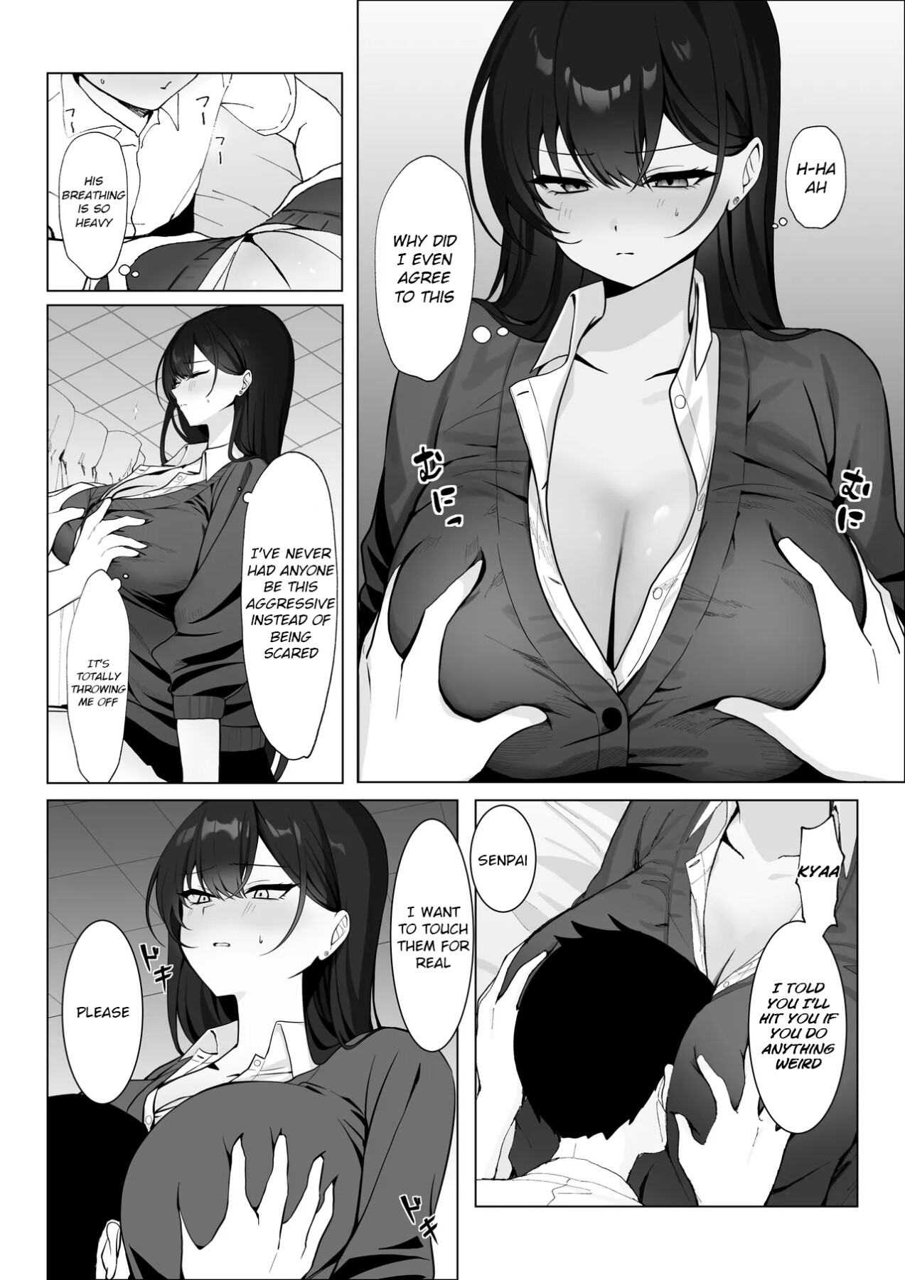 Hentai Manga Comic-The most feared senpai in school is a pushover and can't even refuse lewd requests-Read-9
